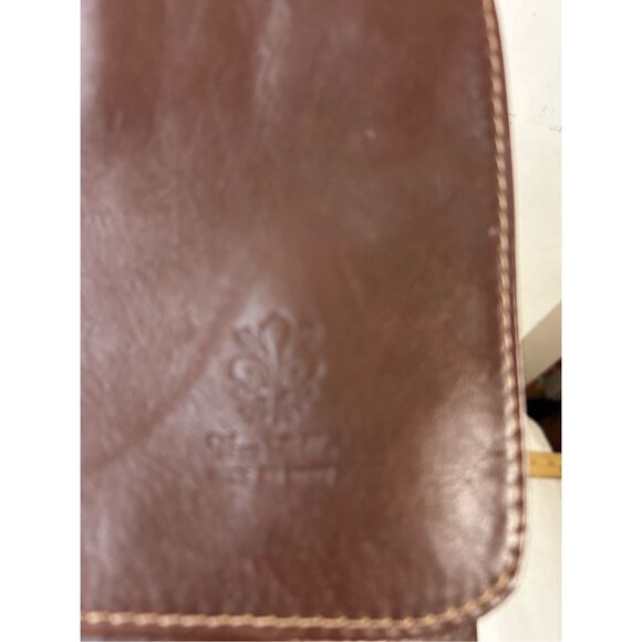 Vera Pelle Italy genuine leather brown crossbody - Picture 4 of 10